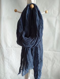 navy blue cotton scarf long cotton scarf hand dyed  navy blue cotton scarf men cotton scarf women cotton scarf 100% natural cotton, unhemmed edges. It is a stylish accessory for any outfit. This scarf size:  (90cm*180cm )  This navy blue cotton scarf is an accessory for an outfit of the day, or a gift for yourself or your loved ones. I hand dyed this cotton scarf with great attention. Materials : cotton Made to order. You can contact me for more information. scrafcocreations. Care instructions Pink Silk Scarf, Navy Blue Scarf, Hand Dyed Silk Scarf, Long Silk Scarf, Hand Dyed Silk, Blue Scarf, Scarf Women, Cotton Scarf, Scarf Men