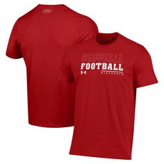 Gear up for another exciting Wisconsin Badgers football season with this 2024 Sideline T-shirt from Under Armour. It features graphics that you'll see your favorite players and coaches wear throughout the year. Plus, HeatGear technology wicks away moisture while regulating your body temperature to keep you feeling cool and dry on hot game days. University Red T-shirt With Team Name For Fans, College Football Season T-shirt With Team Logo, Football Season Fan Merchandise Tops, Fan Merchandise Tops For Football Season, University Red Short Sleeve T-shirt For Game Day, Team Spirit T-shirt With Team Logo For Football Season, Football Season Team Logo T-shirt Fan Gear, Team Logo T-shirt For Football Season Fan Gear, Fan Apparel T-shirt For Football Season