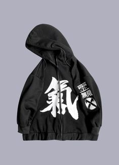 Tokyo streetwear at its best: discover the fusion of tradition and modernity with our Kanji hoodie. Unveiling the Japanese Kanji Hoodie, a celebration of urban chic influenced by the aesthetics of Japanese culture. This bold, black oversized zip-up hoodie for men, adorned with elegant calligraphic Kanji, embodies an intense appreciation for Japan's artistic and philosophical nuances. Envelop yourself in this distinctive piece, letting it become a part of your identity as it seamlessly communicat Harajuku Streetwear Outerwear With Drawstring Hood, Harajuku Style Outerwear With Drawstring Hood, Harajuku Style Hoodie Sweatshirt For Streetwear, Harajuku Style Hooded Jacket For Winter Streetwear, Winter Harajuku Style Hooded Streetwear Jacket, Harajuku Style Hoodie For Streetwear, Harajuku Style Cotton Outerwear For Streetwear, Cotton Harajuku Outerwear For Streetwear, Tokyo Streetwear