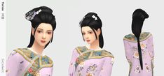 Chinese Hairstyle - Yurao - Screenshots - The Sims 4 Create a Sim - CurseForge Sims 4 Qing Dynasty Cc, Medieval Hair, Medieval Hairstyles, Kerbal Space Program, Chinese Hair Accessories, Chinese Hair, Female Hair, Best Mods