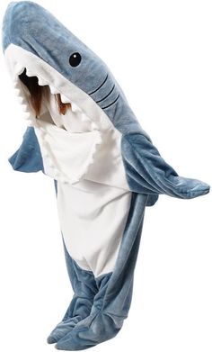 PRICES MAY VARY. cotton Imported 🐬【Realistic Shark Design Hoodie Sleeping Bag】: This wearable shark blanket compared with ordinary tail blanket. You can put your head and arms into it, Shark Blanket so that the whole body can feel the warmth of the blanket,you can also put your hands outside get released. Compared with ordinary wearable blanket,shark blanket can wrap legs and feet. The distinct shark shape, realistic print and classic colors will help your get into character every time they wea Shark Blanket Onesie, Shark Onesie Halloween Costumes, Good Christmas Gifts For Boys, Shark Blanket Hoodie, Cute Comfy Halloween Costumes, What To Put On Christmas List, Gifts For Little Brother, Shark Pjs, Sleeping Fits