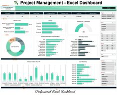 the project management dashboard is shown in this screenshote, with data displayed on it