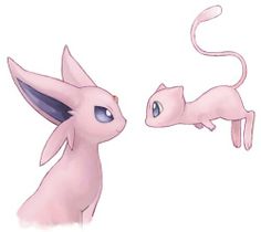 a pink cat and a white rat are facing each other