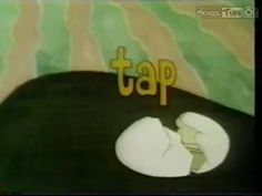 an image of the word tap written in gold on a green and yellow background with two white eggs