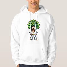 Pixel King: Retro Elvis-Inspired Art Art Hoodie