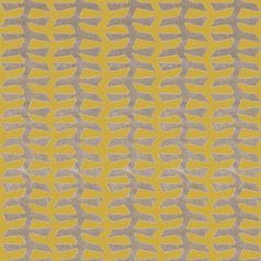 a yellow and grey pattern with small white dots on the bottom half of the image