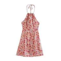 Product Details: Spaghetti straps Above the knee, mini Material: Cotton, Rayon Mini Floral Dress, Bohemian Mini Dress, Jumpsuit Outfit, Party Dress Short, Pink Floral Dress, Short Mini Dress, Floral Dress Summer, Feminine Look, Pink Mini Dresses