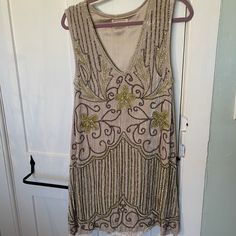 Reposhing This Item I Purchased From @Lisaacatalano. Loved It, But Ready To Rotate For Something New. Absolutely Gorgeous Dress, But Too Small In The Chest! I Am More A Medium, And This Would Fit A True Small/Someone With Less Of An Athletic Build! Questions? Leave A Comment Below! Vintage Sleeveless Festive Dress, Sleeveless Flapper Dress For Spring Wedding, Festive Sleeveless Vintage Dress, Festive Vintage Sleeveless Dress, Vintage V-neck Sequin Dress, Surreal Party, Athletic Build, Elsa Dress, Gorgeous Dresses