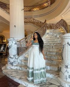 Light blue habesha dress Eid Anarkali Dress With Long Skirt, Elegant Cotton Dresses For Eid, Elegant Long Skirt Dress For Eid, Traditional Long Skirt Dresses For Spring, Traditional Long Summer Dresses, Ethiopian Dresses, Habesha Dress, Ethiopian Traditional Dress, Ethiopian Dress