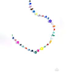 Colorful Necklace With Beads Of All Sizes And Shapes And Colors. Comes With A Free Pair Of Matching Earrings Casual Round Bead Necklaces For Party, Colorful Beaded Necklaces For Spring, Colorful Round Beaded Necklaces For Spring, Spring Colorful Beaded Necklaces, Spring Party Jewelry With Colorful Beads, Casual Yellow Beaded Chain Jewelry, Multicolor Beads For Summer Jewelry Making, Multicolor Beaded Chain Jewelry For Summer, Multicolor Beaded Chain Necklace For Spring