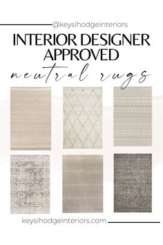 the interior designer approved neutral rugs