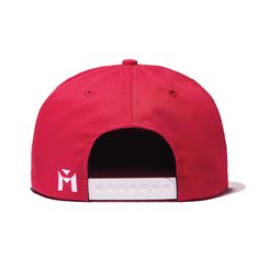 The Third is a classic six-panel, baseball-style cap in red with a contrasting camel brim and flat embroidery detail in white. All March Caps feature top eyelets and an adjustable snap-back closure. Each cap comes with a hand-numbered card signed by the designer. Red Six-panel Fitted Hat For Streetwear, Red Flat Brim Baseball Cap With Embroidered Logo, Embroidered Logo 5-panel Baseball Cap For Baseball Season, Red 5-panel Snapback Hat For Baseball Season, Red Cotton Trucker Hat With Flat Brim, Red Snapback Baseball Cap For Baseball Season, Sporty Red Six-panel Snapback Hat, Red Cotton Flat Brim Trucker Hat, Red Six-panel Snapback Hat For Baseball Season