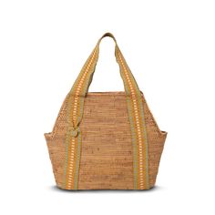 This handwoven vegan basket bag has been crafted in a contemporary silhouette using robust organic and locally grown Balinese atta grass. The internal cotton canvas lining meets in a drawstring closure to keep your essentials secure, and it's finished with our signature jacquard handles in eye-catching copper stripe. Woven Jute Top Handle Bag, Woven Jute Bag With Top Handle, Jute Woven Top Handle Shoulder Bag, Woven Jute Shoulder Bag With Top Handle, Woven Natural Fiber Basket Bucket Bag, Top Handle Woven Jute Bag, Top Handle Woven Jute Shoulder Bag, Top Handle Jute Shoulder Bag With Woven Details, Casual Handwoven Crochet Bag With Top Handle