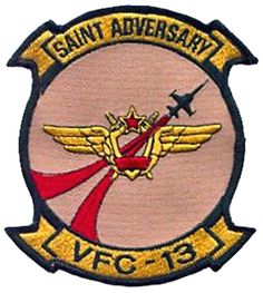 an embroidered patch with the words saint adversart ivf - 13 on it