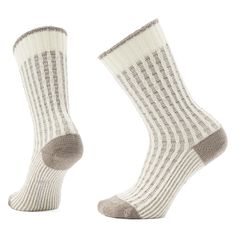 Our Everyday Cozy Waffle Press Crew Socks are basically like a pair of pajamas for your feet. Super soft, super cozy, with a premium sweater feel for all day comfort you won't want to take off. | Smartwool Everyday Cozy Waffle Press Crew Socks in Natural | Size: Small Cream Ribbed Winter Socks, Cream Ribbed Socks For Winter, Warm Cozy Cream Socks, Warm Comfortable Cream Socks, Comfortable Warm Cream Socks, Cozy Super Soft Cream Socks, Cozy Winter Socks With Ribbed Cuffs, Cozy Cream Winter Socks, Comfortable Cream Winter Socks