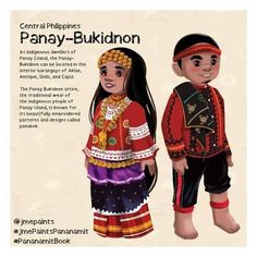 an image of two people in costumes for the philippines - bukidonn festival