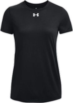 Under Armour Casual Activewear Short Sleeve, Under Armour Short Sleeve Casual Activewear, Under Armour Sporty T-shirt For Sports, Under Armour Moisture-wicking Crew Neck T-shirt, Under Armour Crew Neck Moisture-wicking T-shirt, Under Armour White Moisture-wicking Top, Short Sleeve Under Armour Workout Top, Under Armour Short Sleeve Workout Top, Under Armour Short Sleeve Athleisure Top