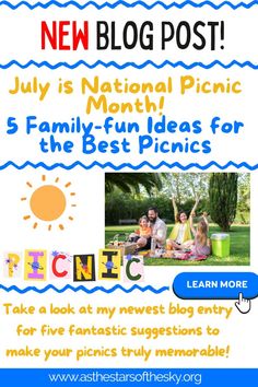 the new blog post for july is national picnic month