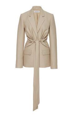 Beige Suits Women, Woman Suit, Beige Suits, Silk Blazer, Mode Abaya, Gabriela Hearst, Blazer Fashion, Fashion 2020