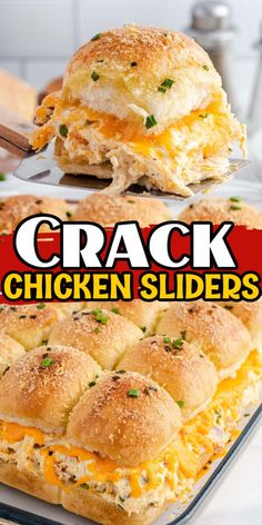 Sliders Recipes Hawaiian Rolls, Easy Slider Recipes, Slider Sandwiches, Chicken Sliders, Salad Pasta, Slider Recipes, Ranch Seasoning, Football Food