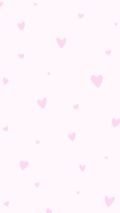 pink hearts on white background for valentine's day