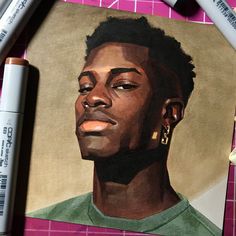 Wal Art, 얼굴 드로잉, 얼굴 그리기, Afro Art, Black Man, Marker Art, Drawing Tips