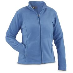 Nwt White Sierra Fleece Jacket With Hood And Full Zipper. Size Large. Sky Blue. Blue Fleece Jacket For Fall, Blue Fleece Outerwear With Fleece Lining, Blue Fleece Jacket With Pockets, Sierra Blue, Jacket With Hood, Utility Jacket, Fleece Jacket, Hooded Jacket, Sky Blue