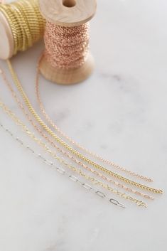 Stuller offers a variety of chains in custom lengths available in yellow gold, white gold, rose gold, platinum, and sterling silver. Click through to shop all custom length chain. Gold Platinum, Gold Rose, Pretty Things, Platinum