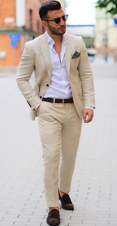 Beige Blazer Outfit Men Wedding, Men Beige Suit, Beige Blazer Outfit Men, Beige Suit Men, Beige Blazer Men, All Black Tuxedo, Tuxedo Wedding Suit