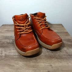 Red Wing Classic Shoes Leather Boots Moc Toe Made In China Size 11.5 Shoes Are In Great Condition With Some Minor Scratches, As Shown In Pictures. Any Questions Feel Free To Ask. Red Moc Toe Boots With Vibram Sole, Red Moc Toe Leather Work Boots, Red Leather Moc Toe Work Boots, Red Leather Plain Toe Work Boots, Red Leather Moc Toe Boots, Red Leather Work Boots With Plain Toe, Red Leather High-top Work Boots, Red Casual Boots With Vibram Sole, Casual Red Boots With Vibram Sole