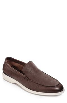 Step out in style with this deerskin leather Venetian loafer set atop a cushioned insole and flexible rubber sole. Cushioned insole with arch support Leather upper and lining/rubber sole Made in Italy Deer Skin, Arch Support, Loafers Men, Cognac, In Style, Rubber Sole, Leather Upper, Arch, Men's Shoes