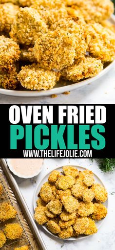 oven fried pickles are the perfect appetizer for any holiday party or special occasion