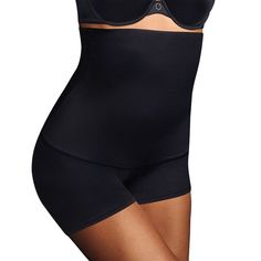 Slimming silhouette. The firm-control design and hi-waist styling on these women's Maidenform Shapewear boyshorts smooth and shape your torso.Watch the product video here. Power mesh lining targets your midsection Silicone strip on the elastic underband Style no. 2107 Fit & Sizing Full coverage Fabric & Care Nylon/elastane Machinewash Imported Size: X Large. Color: Black. Gender: female. Age Group: adult. Pattern: Solid. Fat Free Dressing, Waist Shapers, Women's Shapewear, Sleepwear Women, Boy Shorts, Shapewear, Women's Intimates, High Waist, Mesh