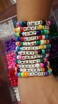 Are you ready for Ultra Miami this year?! Don't forget to share the love with custom rave kandi by KandibyLina Get your Rave on! Make a friend! Share the LOVE! #PLUR #PLURVIBES #GOODVIBES #ULTRAMIAMI #KANDI #KANDIBYLINA #WILDFORKANDI #LOVE #RAVE #MIAMI #EDM #EDC Diy Bracelet, Edm Rave, Candy Bracelet, Kandy