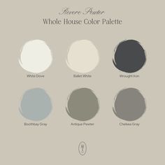 the different shades of paint that can be used to create a house color palette