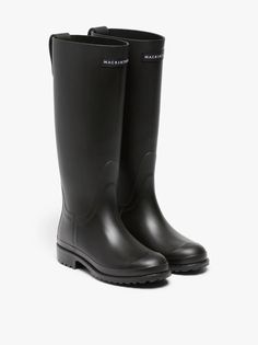 WISTON Black Wellington Boots | LB-1001 | Mackintosh Classic Black Waterproof Boots, Classic Rain Boots For Fall Outdoor, Classic Rain Boots For Outdoor Fall Use, Classic Rain Boots For Fall Outdoor Activities, Classic Waterproof Workwear Boots, Classic Waterproof Business Boots, Classic Round Toe Boots For Rainy Weather, Classic Black Waterproof Work Boots, Classic Knee-high Outdoor Boots