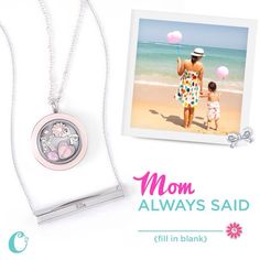 a mother's necklace with her daughter on the beach