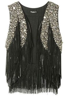 already own the vest, never thought to embellish it                                                                                                                                                                                 Más Glam Rock Style, Boho Mode, Biker Vest, Glam Rock, Western Wear, Fashion Clothes, Look Fashion, Western Fashion, Diy Clothes