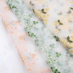 Daisy Flower Embroidered Fabric, Floral Mesh Fabric, Wedding Tulle Mesh Fabric, Bridal Dress Fabric, Designer Fabric, By the Half Meter Material: 100% polyester Width is 49 inch (125 cm), Length is half a meter for 1 quantity. (If you need more, please add the quantity into your cart, we will send you a continuous meter fabric not cut.) Suitable for wedding dresses,doll clothes,evening dresses,couture,costume,party apparel,home decoration and other projects you like. Green Embroidered Fabric For Spring Wedding, Intricate Embroidered Fabric For Spring Wedding, Spring Wedding Embroidered Fabric With Intricate Embroidery, Spring Wedding Embroidered Fabric With Intricate Designs, Spring Wedding Fabric With Intricate Embroidery, Spring Wedding Embroidered Fabric With 3d Embroidery, Intricate Embroidered Fabric For Wedding In Spring, 3d Embroidered Fabric For Spring Wedding, Embroidered Tulle Fabric For Spring Wedding