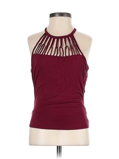 Parker Sleeveless Top Size: 1 Burgundy Tops - used. 95% Rayon, 5% Spandex, Halter, | Parker Sleeveless Top Burgundy Halter Tops - Used - Size 1 Cheap Sleeveless Burgundy Top, Summer Sleeveless Halter Top, Summer Sleeveless Elastane Halter Top, Sleeveless Elastane Halter Top For Summer, Halter Neck Elastane Tank Top For Night Out, Stretch Halter Neck Tank Top In Elastane, Spring Sleeveless Elastane Halter Top, Stretch Sleeveless Elastane Halter Top, Stretch Elastane Halter Neck Tank Top