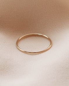 14K Gold Filled Thin Stacking Ring — Priscilla Ma Gold Rings Simple, Casual Jewelry, Gold Filled Ring, Gold Ring Stack, Jewelry Lookbook, Round Rings, Jewelry Outfit, Cute Rings, Stylish Jewelry