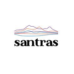 the sanfras logo with mountains in the background