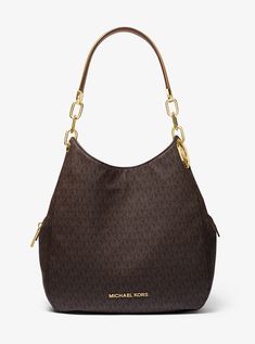 Monogram Canvas Shoulder Bag With Double Handle And Zipper, Monogram Canvas Shoulder Bag For Shopping, Monogram Canvas Shoulder Bag With Zipper For Shopping, Monogram Canvas Shoulder Bag For Shopping With Zipper, Modern Monogram Canvas Shoulder Bag With Zipper Closure, Modern Michael Kors Bag With Leather Trim, Coated Canvas Tote Shoulder Bag With Gold-tone Hardware, Double Handle Shoulder Bag With Gold-tone Hardware, Double Handle Coated Canvas Shoulder Bag With Gold-tone Hardware