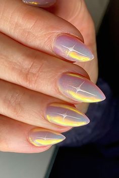 Looking to add some fun and vibrant colors to your nail game? Check out these stunning 32 chrome nail designs! From mesmerizing art to shiny finishes, these trendy styles are sure to make a statement. #nailinspiration #chromenails #nailart Molten Chrome Nails, Short Summer Nails 2024 Chrome, 3d Chrome Nails Tutorial, Diy Chrome Nails Eyeshadow, Summer Nail 2024 Trends Chrome