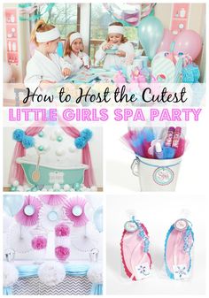 From the cupcakes and table decor to the party favors and activities, this… Girls Spa Party, Parties Themes, Dates Ideas, Spa Birthday Party, Skincare Diy, Ballon Party