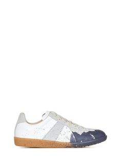 Margiela Sneakers, Haute Couture Designers, Handmade Paint, Couture Designers, Androgynous Fashion, Paint Splatter, Luxury Boutique