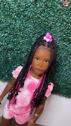 Lil Girl Hairstyles Braids, Braids For Black Kids, Girls Braided Hairstyles Kids, Baddie Captions, Feed In Braids