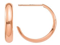 14k Rose Gold Polished Bangle Hoop Earrings. Measures 5/8"L x 9/64"W and have saddleback backings. Oval Rose Gold Hoop Earrings For Formal Occasions, Rose Gold Oval Hoop Earrings For Formal Occasions, Formal Oval Rose Gold Hoop Earrings, Small Hoop Rose Gold Earrings For Anniversary, Rose Gold Hoop Earrings For Formal Occasions, Formal Rose Gold Hoop Earrings, Rose Gold Hoop Earrings For Anniversary, Rose Gold Hoop Earrings With Polished Finish, Rose Gold Polished Hoop Earrings