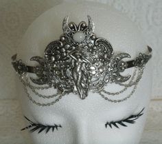 Hey, I found this really awesome Etsy listing at https://www.etsy.com/listing/224591616/ritual-circlet-wiccan-jewelry-pagan Handmade Silver Fantasy Body Jewelry, Silver Bohemian Headband, Silver Fantasy Jewelry For Festivals, Adjustable Silver Jewelry For Fantasy Events, Silver Fantasy Costume Jewelry, Silver Gothic Headpiece For Festivals, Handmade Silver Headband, Fantasy Silver Jewelry With Moon Charm, Silver Fantasy Crown-shaped Jewelry