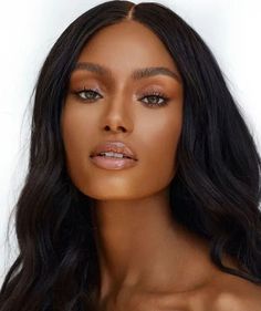 Poses For Beauty Shots, Beauty Shots Black Women, Natural Beauty Photoshoot, Medium Skin Makeup, Sydney Harper, Sydney J Harper, Tan Skin Makeup, Brown Girls Makeup, Make Up Inspiration